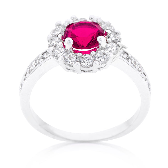 Heritage Form Modern Icon Bella Birthstone Engagement Ring in Pink - Friggin Jewelry Fashion