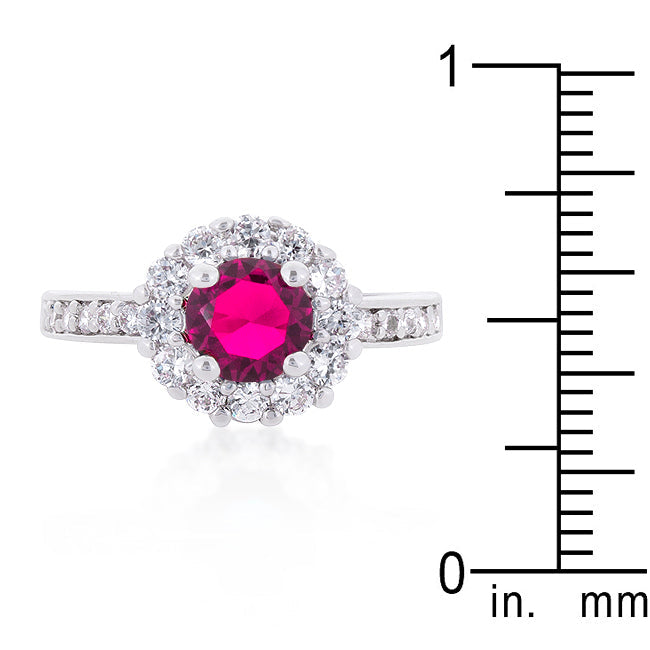 Heritage Form Modern Icon Bella Birthstone Engagement Ring in Pink - Friggin Jewelry Fashion