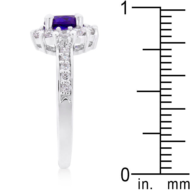 Refined Obsession Modern Edit Purple Halo Engagement Ring - Friggin Jewelry Fashion