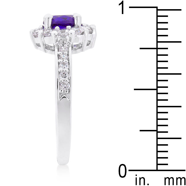 Alluring Whisper Heritage Edit Lavender Halo Engagement Ring - Friggin Jewelry Fashion