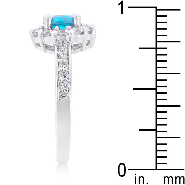 Coveted Spark Signature Edit Bella Birthstone Engagement Ring in Blue - Friggin Jewelry Fashion
