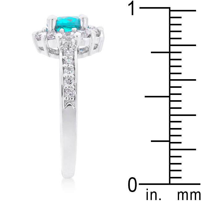 Classic Form Contemporary Edit Bella Birthstone Engagement Ring in Blue - Friggin Jewelry Fashion