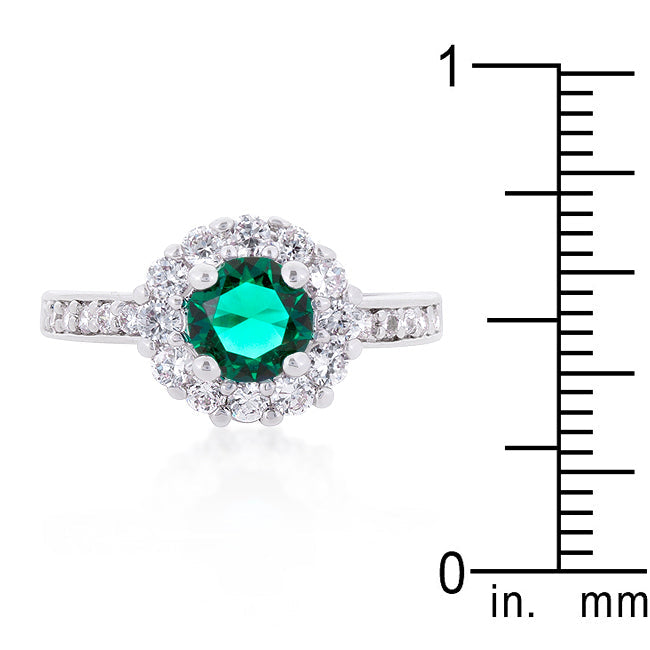 Essential Spark Refined Edit Bella Birthstone Engagement Ring in Green - Friggin Jewelry Fashion