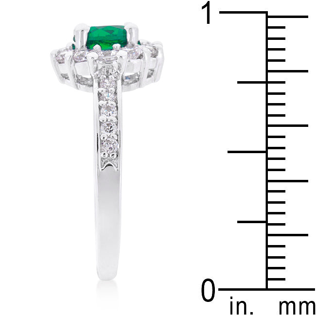 Essential Spark Refined Edit Bella Birthstone Engagement Ring in Green - Friggin Jewelry Fashion