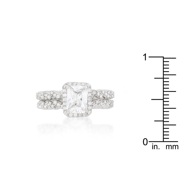 Magnetic Spark Modern Icon Halo Radiant Wedding Set - Friggin Jewelry Fashion