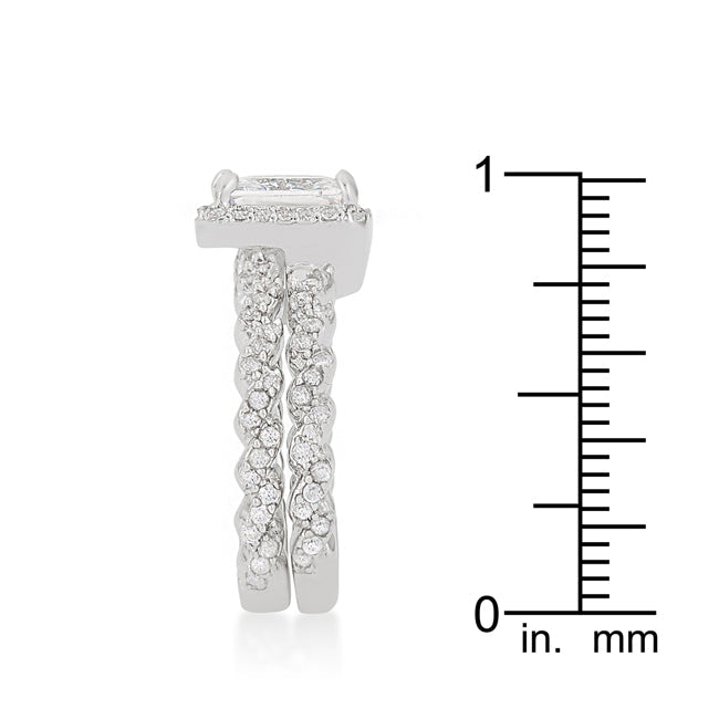 Magnetic Spark Modern Icon Halo Radiant Wedding Set - Friggin Jewelry Fashion