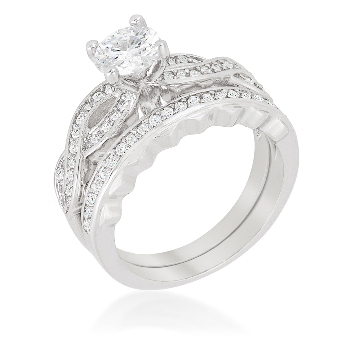 Couture Whisper Signature Line Infinity Twist Bridal Set - Friggin Jewelry Fashion