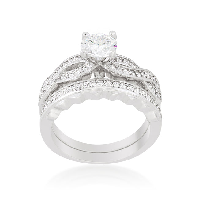 Couture Whisper Signature Line Infinity Twist Bridal Set - Friggin Jewelry Fashion