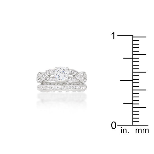 Couture Whisper Signature Line Infinity Twist Bridal Set - Friggin Jewelry Fashion