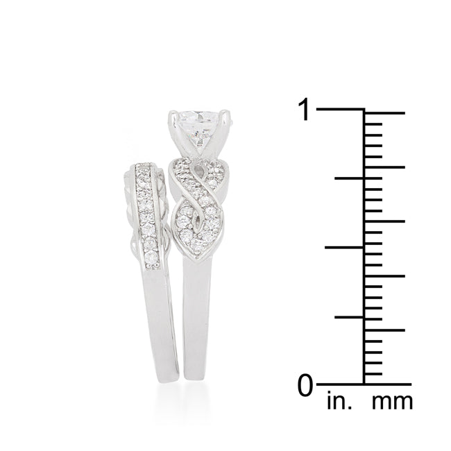 Couture Whisper Signature Line Infinity Twist Bridal Set - Friggin Jewelry Fashion