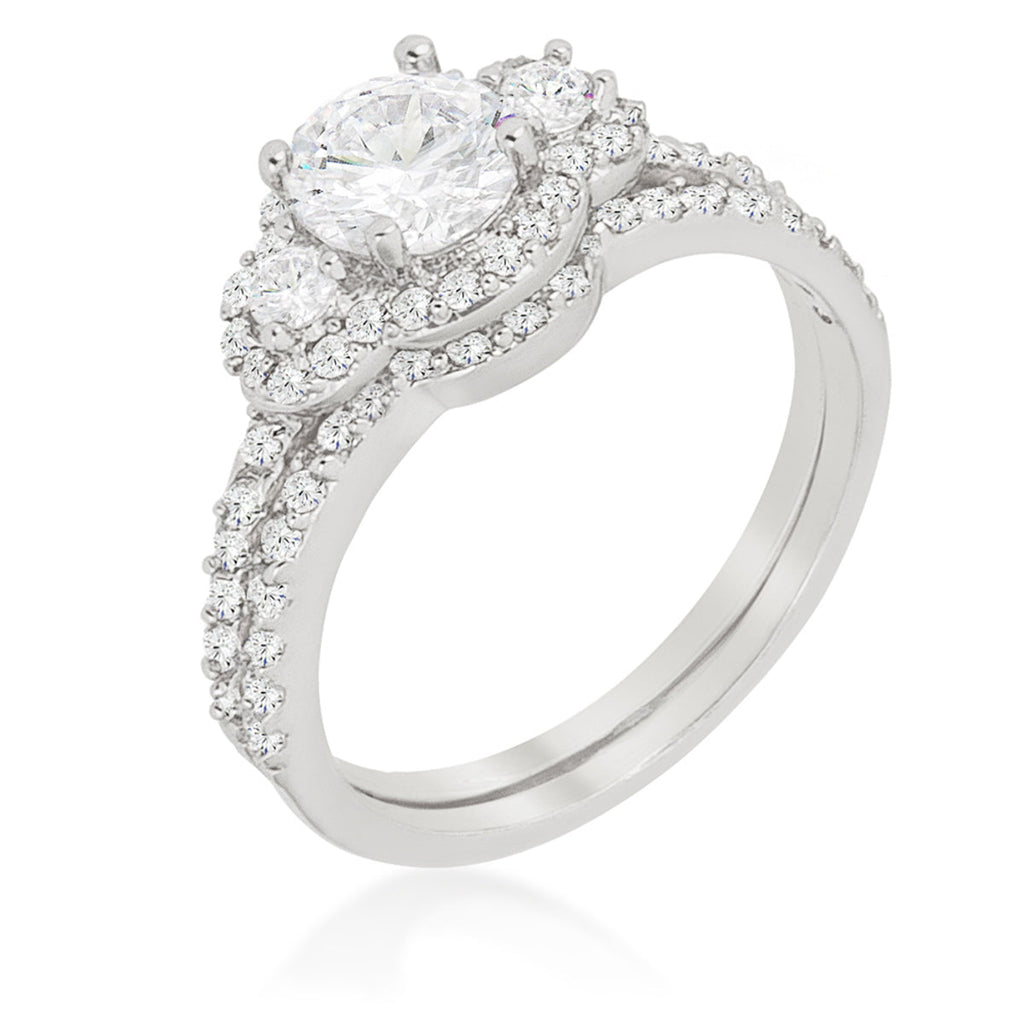 Refined Whisper Signature Edit Fancy Wedding Set - Friggin Jewelry Fashion