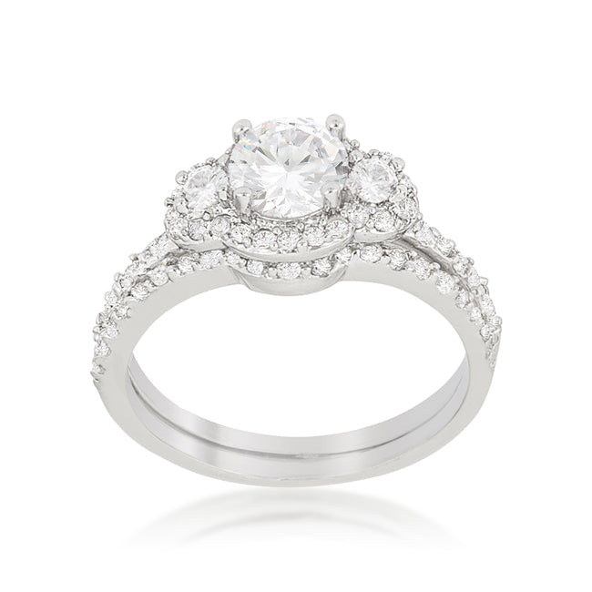 Refined Whisper Signature Edit Fancy Wedding Set - Friggin Jewelry Fashion