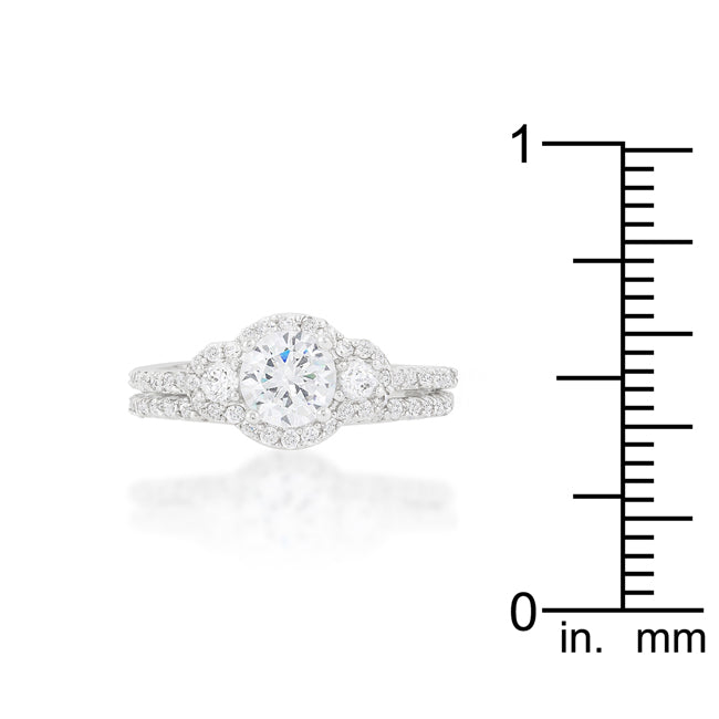 Refined Whisper Signature Edit Fancy Wedding Set - Friggin Jewelry Fashion