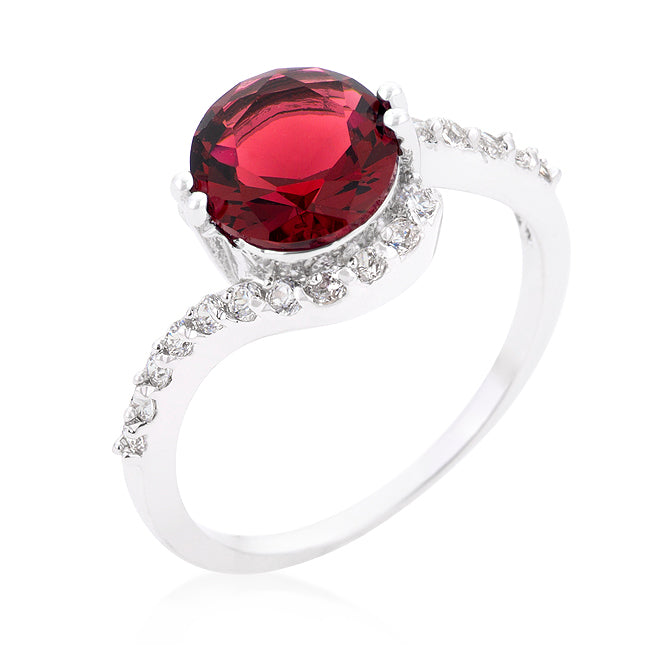 Sovereign Edge Modern Edit Red Swirling Engagement Ring - Friggin Jewelry Fashion