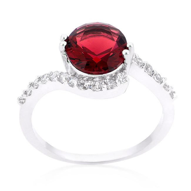 Sovereign Edge Modern Edit Red Swirling Engagement Ring - Friggin Jewelry Fashion