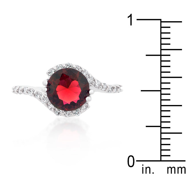 Sovereign Edge Modern Edit Red Swirling Engagement Ring - Friggin Jewelry Fashion