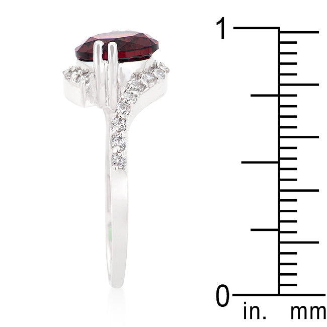 Sovereign Edge Modern Edit Red Swirling Engagement Ring - Friggin Jewelry Fashion