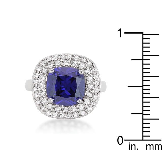 Proper Classic Everyday Edit Micropave Lavender Purple Bridal Cocktail Ring - Friggin Jewelry Fashion