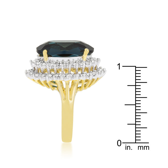 Studio Edge Signature Edit Two-tone Double Halo Cocktail Ring - Friggin Jewelry Fashion