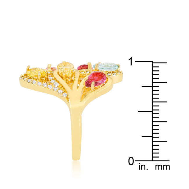 Seductive Detail Icon Series Multi-Color Cocktail Ring - Friggin Jewelry Fashion