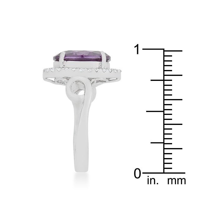 Exclusive Spark Timeless Edit Amethyst Halo Cocktail Ring - Friggin Jewelry Fashion