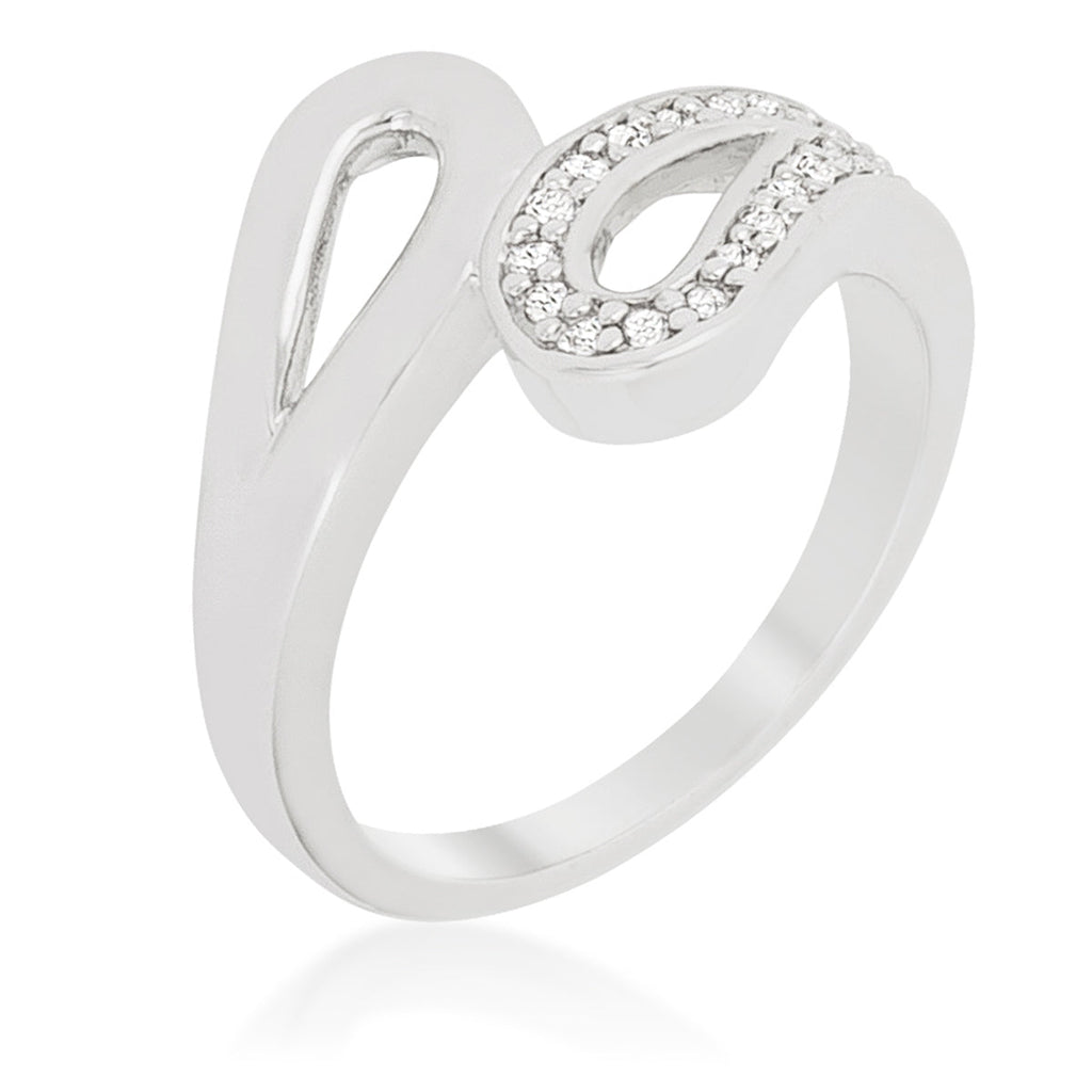 Sculpted Curve Modern Icon Fancy Split Shank Contemporary Ring - Friggin Jewelry Fashion