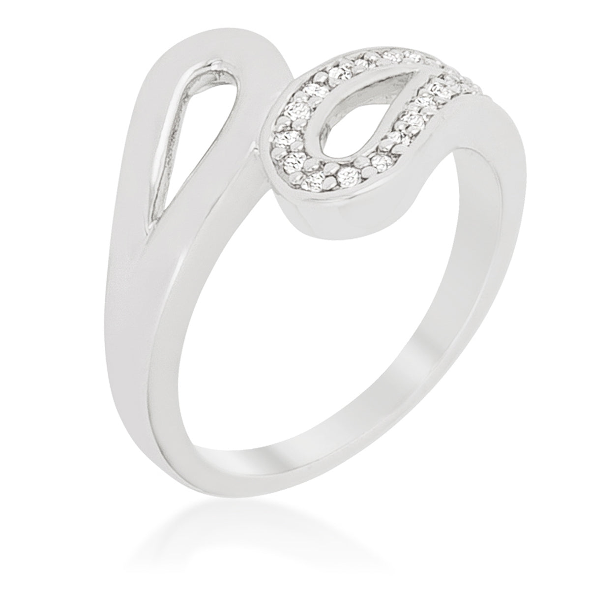 Sculpted Curve Modern Icon Fancy Split Shank Contemporary Ring - Friggin Jewelry Fashion