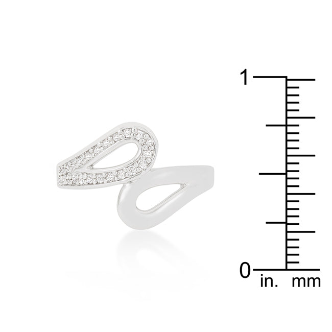 Sculpted Curve Modern Icon Fancy Split Shank Contemporary Ring - Friggin Jewelry Fashion