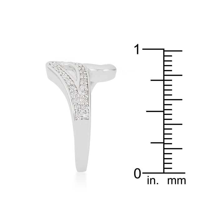 Sculpted Curve Modern Icon Fancy Split Shank Contemporary Ring - Friggin Jewelry Fashion