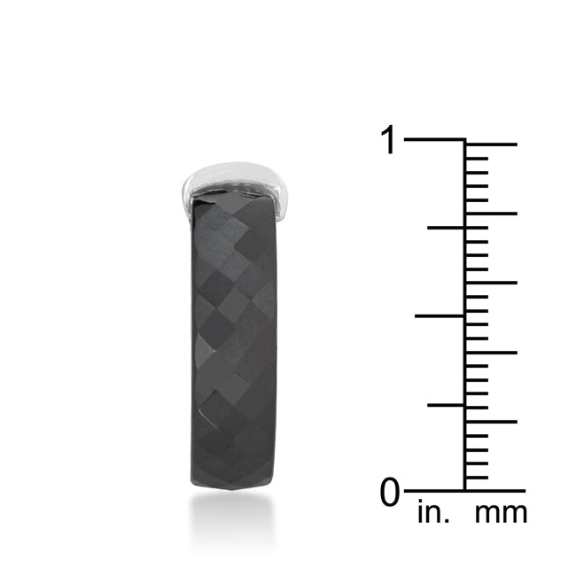 Everyday Edge Bold Icon Black Ceramic Cocktail Ring - Friggin Jewelry Fashion