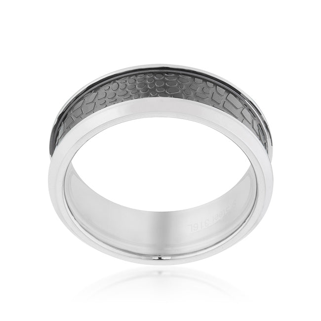 Proper Spark Everyday Icon Band Ring with Animal Print Detail - Friggin Jewelry Fashion