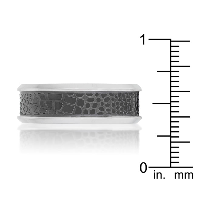 Proper Spark Everyday Icon Band Ring with Animal Print Detail - Friggin Jewelry Fashion