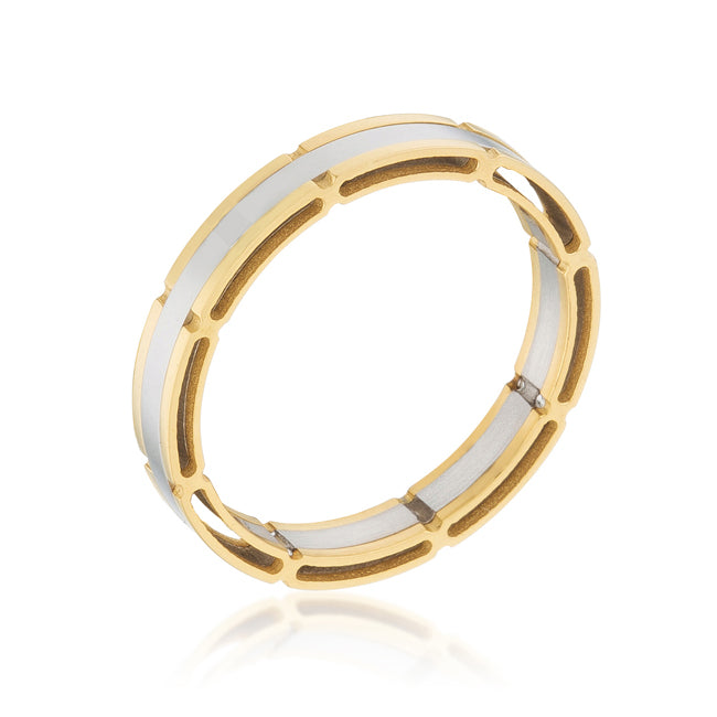 Legacy Form Studio Edit Two Tone Band Ring - Friggin Jewelry Fashion