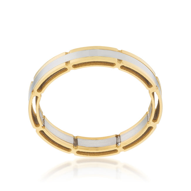 Legacy Form Studio Edit Two Tone Band Ring - Friggin Jewelry Fashion