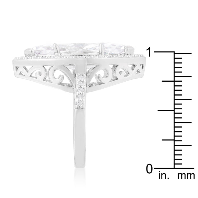 Everyday Edge Signature Icon Marquise Cocktail Ring - Friggin Jewelry Fashion