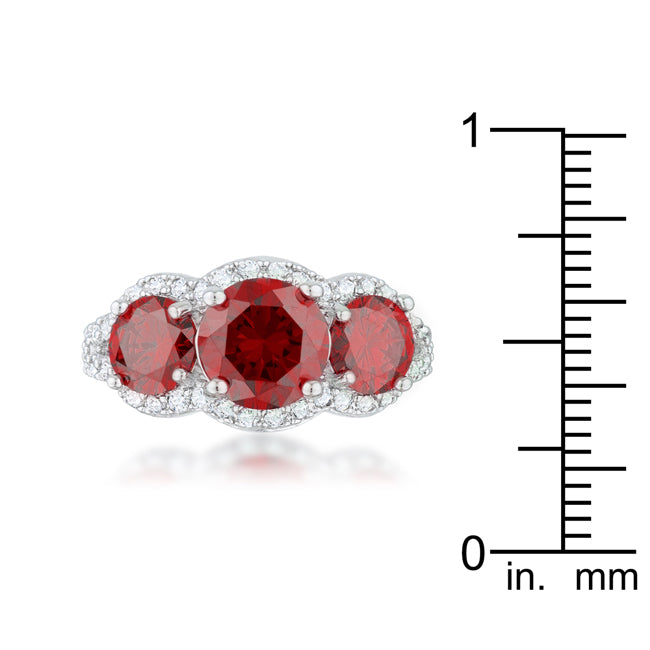 Twilight Drama Icon Series Garnet Classic Trio Ring - Friggin Jewelry Fashion