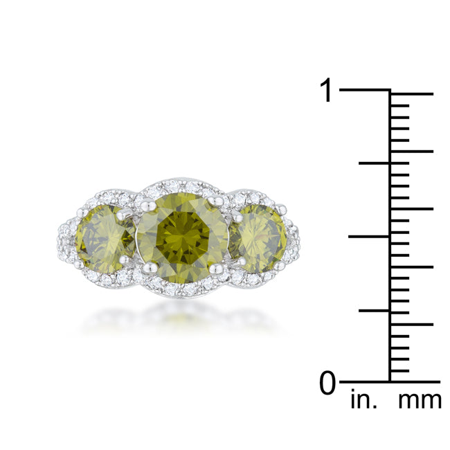 Clever Spark Modern Line Olive Classic Trio Ring - Friggin Jewelry Fashion