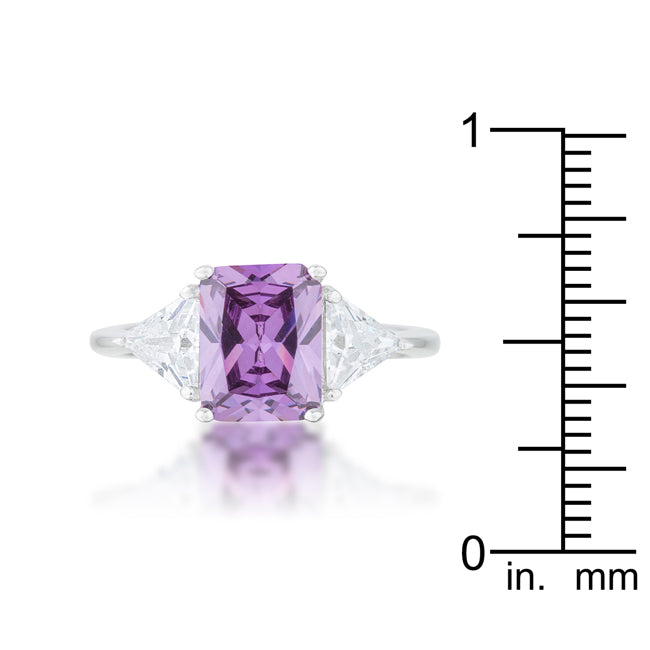 Velvet Heroine Modern Edit Classic Amethyst Sterling Silver Engagement Ring - Friggin Jewelry Fashion