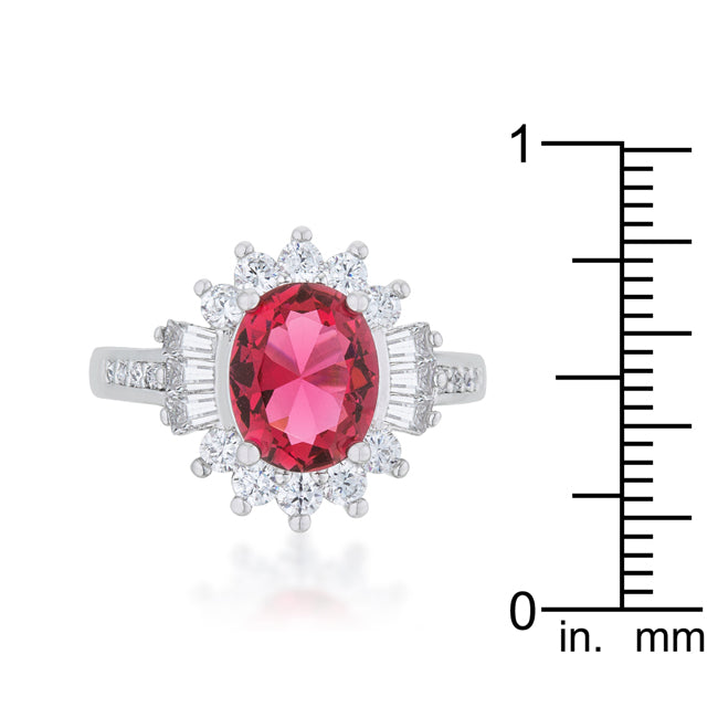 Everyday Whisper Icon Edit Chrisalee 3ct Aqua CZ Rhodium Classic Ring - Friggin Jewelry Fashion