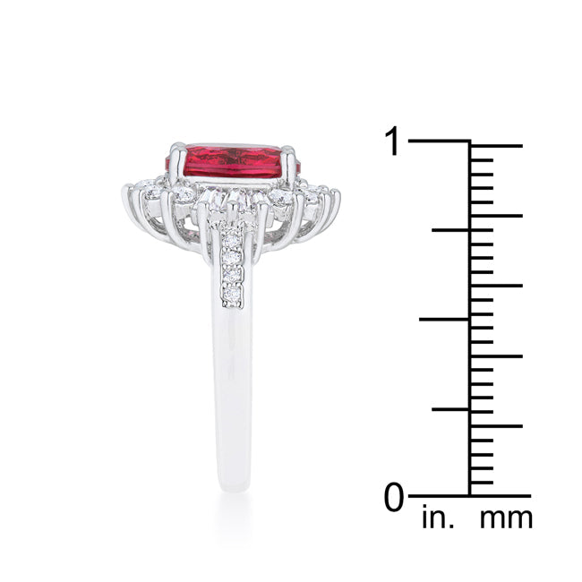Everyday Whisper Icon Edit Chrisalee 3ct Aqua CZ Rhodium Classic Ring - Friggin Jewelry Fashion