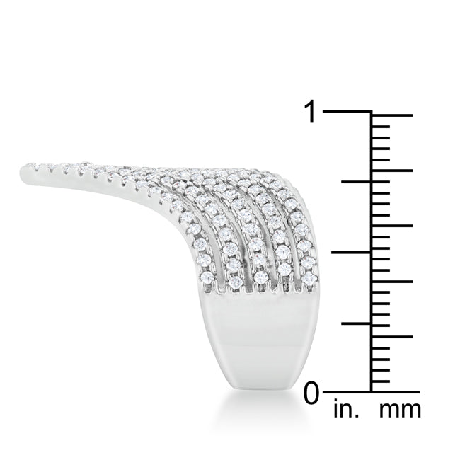 Timeless Spark Heritage Edit Vera 1.42ct CZ Rhodium Vintage Inspired Cocktail Ring - Friggin Jewelry Fashion