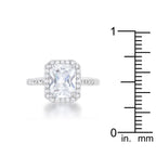 Modern Spark Heritage Edit Ariana 2.95ct CZ Rhodium Classic Ring - Friggin Jewelry Fashion