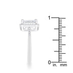 Modern Spark Heritage Edit Ariana 2.95ct CZ Rhodium Classic Ring - Friggin Jewelry Fashion