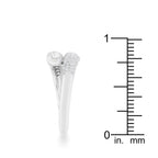 Iconic Whisper Everyday Line Perry 0.62ct CZ Rhodium Contemporary Wrap Ring - Friggin Jewelry Fashion