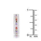 Polished Legacy Icon Series Paula 1.75ct Multicolor CZ Classic Band Ring - Friggin Jewelry Fashion