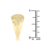 Confident Whisper Signature Edit Shayla 0.95ct CZ 14k Gold Contemporary Dome Ring - Friggin Jewelry Fashion