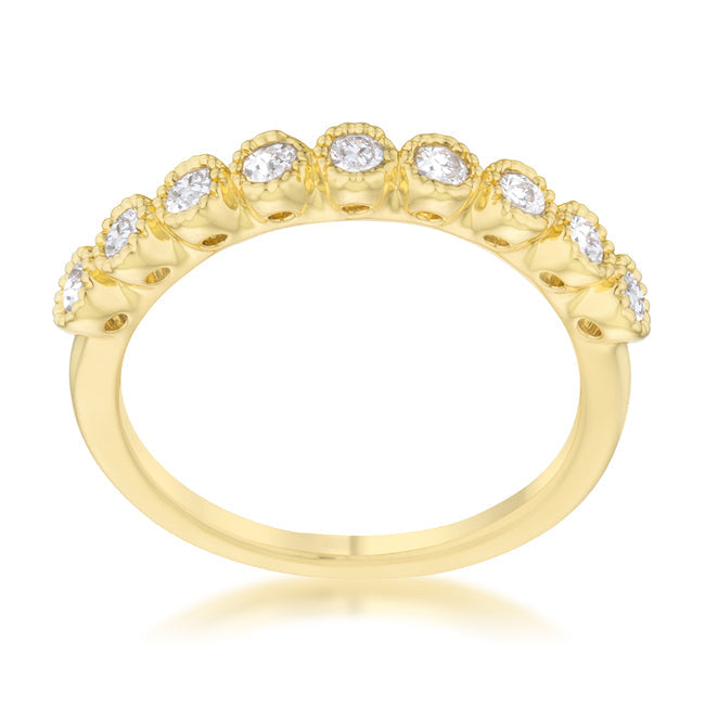 Proper Spark Everyday Icon Bea 0.27ct CZ 14k Gold Delicate Band - Friggin Jewelry Fashion