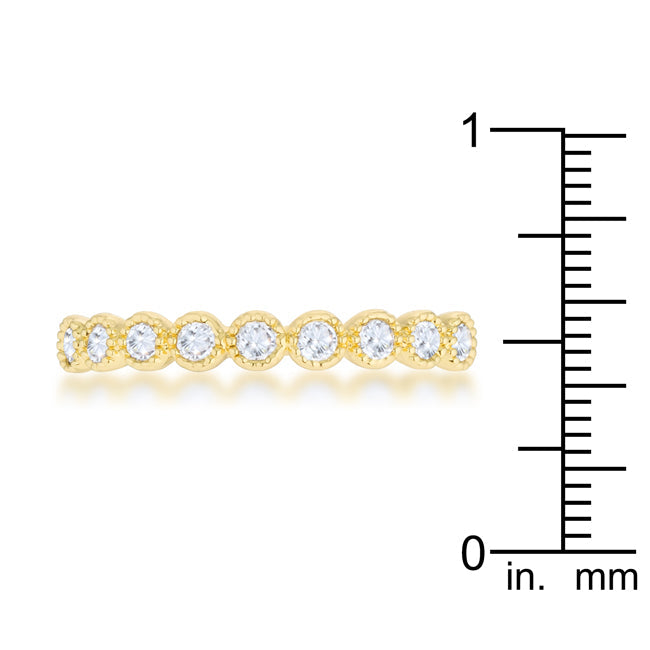 Proper Spark Everyday Icon Bea 0.27ct CZ 14k Gold Delicate Band - Friggin Jewelry Fashion