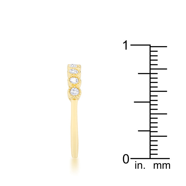 Proper Spark Everyday Icon Bea 0.27ct CZ 14k Gold Delicate Band - Friggin Jewelry Fashion