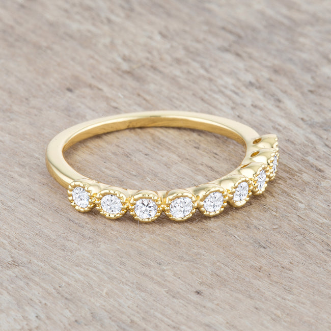Proper Spark Everyday Icon Bea 0.27ct CZ 14k Gold Delicate Band - Friggin Jewelry Fashion